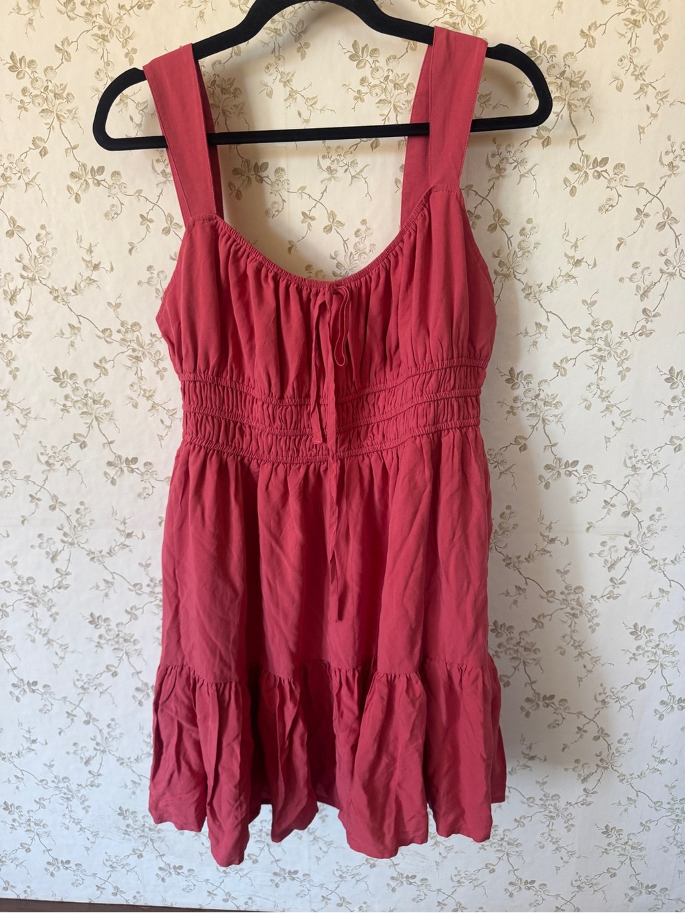 Forever 21 Red Smocked Top